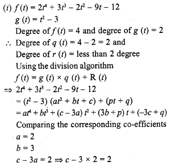 RD Sharma Class 10 Solutions Chapter 2 Polynomials Ex 2.3 9