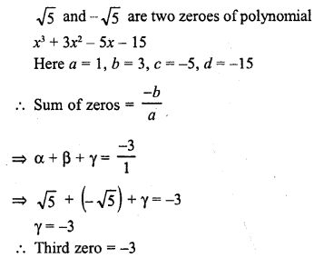 RD Sharma Class 10 Solutions Chapter 2 Polynomials MCQS 29
