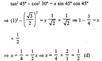 RD Sharma Class 10 Solutions Chapter 10 Trigonometric Ratios MCQS 27