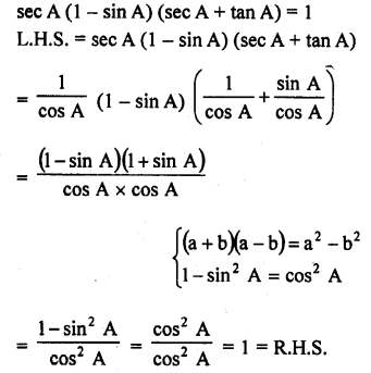 RD Sharma Class 10 Solutions Chapter 11 Trigonometric Identities Ex 11.1 31