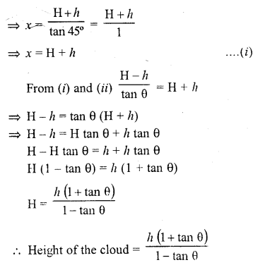 RD Sharma Class 10 Solutions Chapter 12 Heights and Distances MCQS 33