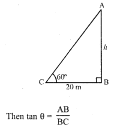 RD Sharma Class 10 Solutions Chapter 12 Heights and Distances VSAQS 4