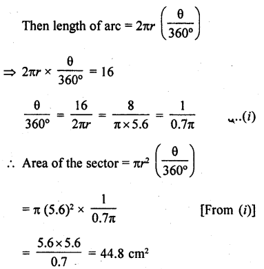 RD Sharma Class 10 Solutions Chapter 13 Areas Related to Circles Ex 13.2 17