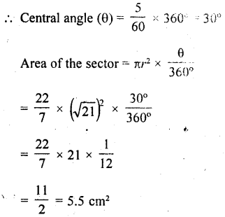 RD Sharma Class 10 Solutions Chapter 13 Areas Related to Circles Ex 13.2 19