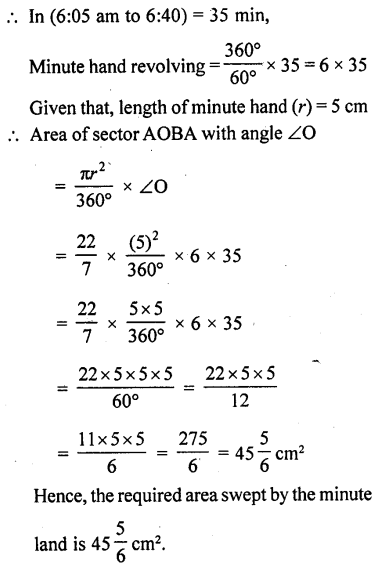 RD Sharma Class 10 Solutions Chapter 13 Areas Related to Circles Ex 13.2 25