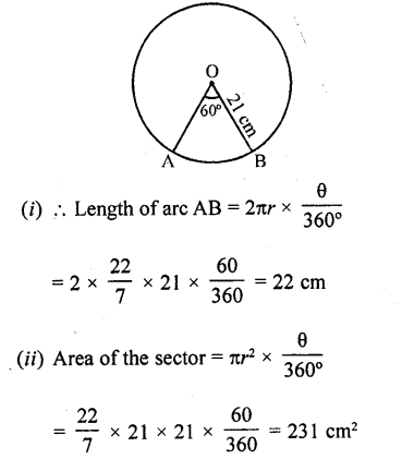 RD Sharma Class 10 Solutions Chapter 13 Areas Related to Circles Ex 13.2 27