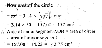 RD Sharma Class 10 Solutions Chapter 13 Areas Related to Circles Ex 13.3 10
