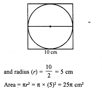 RD Sharma Class 10 Solutions Chapter 13 Areas Related to Circles MCQS 28