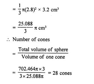 RD Sharma Class 10 Solutions Chapter 14 Surface Areas and Volumes Ex 14.1 23