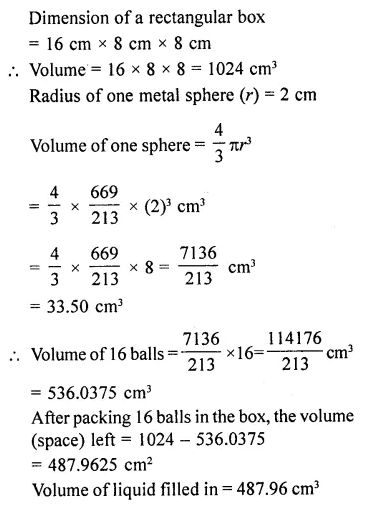 RD Sharma Class 10 Solutions Chapter 14 Surface Areas and Volumes Ex 14.1 49