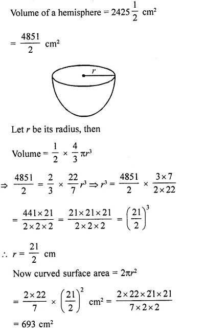 RD Sharma Class 10 Solutions Chapter 14 Surface Areas and Volumes Ex 14.1 65