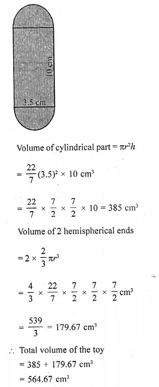RD Sharma Class 10 Solutions Chapter 14 Surface Areas and Volumes Ex 14.2 42