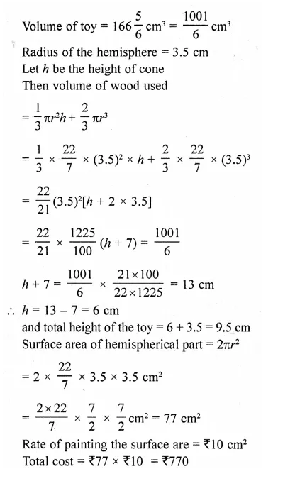 RD Sharma Class 10 Solutions Chapter 14 Surface Areas and Volumes Ex 14.2 47