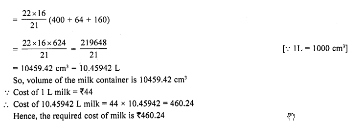 RD Sharma Class 10 Solutions Chapter 14 Surface Areas and Volumes Ex 14.3 14