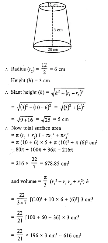 RD Sharma Class 10 Solutions Chapter 14 Surface Areas and Volumes Ex 14.3 2