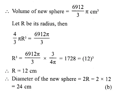 RD Sharma Class 10 Solutions Chapter 14 Surface Areas and Volumes MCQS 24