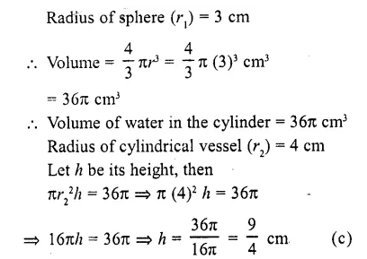 RD Sharma Class 10 Solutions Chapter 14 Surface Areas and Volumes MCQS 28