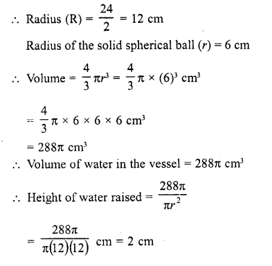 RD Sharma Class 10 Solutions Chapter 14 Surface Areas and Volumes Revision Exercise 19