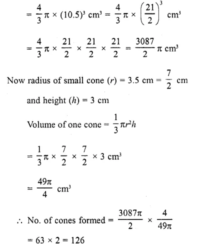 RD Sharma Class 10 Solutions Chapter 14 Surface Areas and Volumes Revision Exercise 24