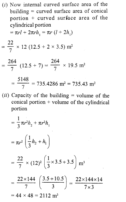 RD Sharma Class 10 Solutions Chapter 14 Surface Areas and Volumes Revision Exercise 62