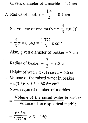 RD Sharma Class 10 Solutions Chapter 14 Surface Areas and Volumes Revision Exercise 91