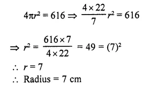 RD Sharma Class 10 Solutions Chapter 14 Surface Areas and Volumes VSAQS 22