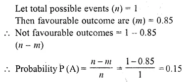 RD Sharma Class 10 Solutions Chapter 16 Probability Ex 16.1 1