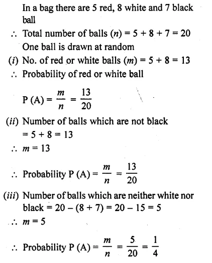 RD Sharma Class 10 Solutions Chapter 16 Probability Ex 16.1 29
