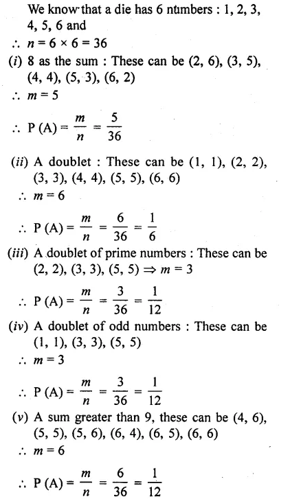 RD Sharma Class 10 Solutions Chapter 16 Probability Ex 16.1 51