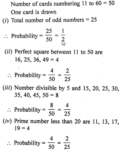 RD Sharma Class 10 Solutions Chapter 16 Probability Ex 16.1 70