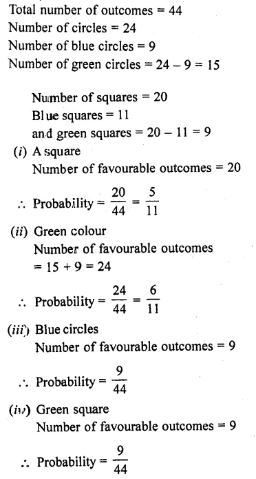 RD Sharma Class 10 Solutions Chapter 16 Probability Ex 16.1 74