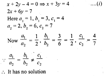 RD Sharma Class 10 Solutions Chapter 3 Pair of Linear Equations in Two Variables VSAQS 9