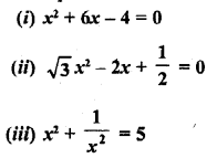 RD Sharma Class 10 Solutions Chapter 4 Quadratic Equations Ex 4.1 1