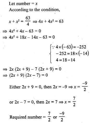 RD Sharma Class 10 Solutions Chapter 4 Quadratic Equations Ex 4.7 4
