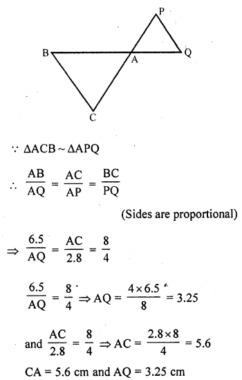 RD Sharma Class 10 Solutions Chapter 7 Triangles Ex 7.5 1
