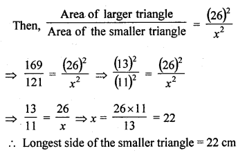 RD Sharma Class 10 Solutions Chapter 7 Triangles Ex 7.6 7