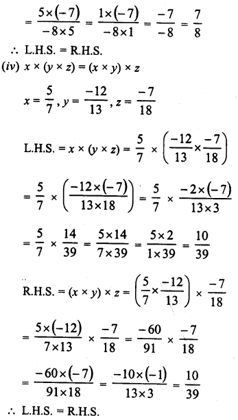 RD Sharma Class 8 Solutions Chapter 1 Rational Numbers Ex 1.6 10