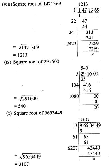 RD Sharma Class 8 Solutions Chapter 3 Squares and Square Roots Ex 3.5 3