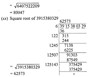RD Sharma Class 8 Solutions Chapter 3 Squares and Square Roots Ex 3.5 9