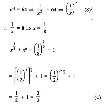 RD Sharma Class 9 Solutions Chapter 2 Exponents of Real Numbers MCQS Q10.1