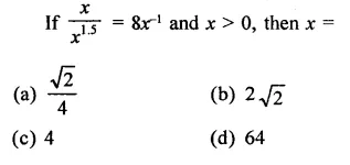 RD Sharma Class 9 Solutions Chapter 2 Exponents of Real Numbers MCQS Q26.1