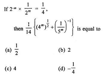 RD Sharma Class 9 Solutions Chapter 2 Exponents of Real Numbers MCQS Q34.1