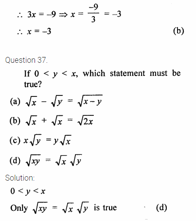 RD Sharma Class 9 Solutions Chapter 2 Exponents of Real Numbers MCQS Q36.3