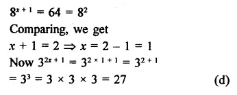 RD Sharma Class 9 Solutions Chapter 2 Exponents of Real Numbers MCQS Q8.1