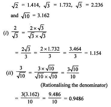 RD Sharma Class 9 Solutions Chapter 3 Rationalisation Ex 3.2 Q2.2