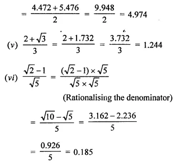 RD Sharma Class 9 Solutions Chapter 3 Rationalisation Ex 3.2 Q2.4