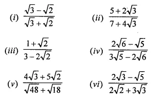 RD Sharma Class 9 Solutions Chapter 3 Rationalisation Ex 3.2 Q4.1