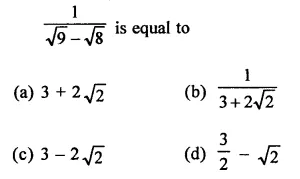 RD Sharma Class 9 Solutions Chapter 3 Rationalisation MCQS Q15.1