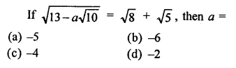RD Sharma Class 9 Solutions Chapter 3 Rationalisation MCQS Q25.1