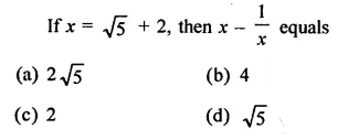 RD Sharma Class 9 Solutions Chapter 3 Rationalisation MCQS Q5.1